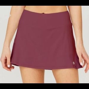 LIJA Rely Golf Skort In Raisin So Cute With Rear Ruffle Detail Sz Small.
